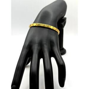 Portuguese Gold Plated Sterling Silver Bangle Bracelet